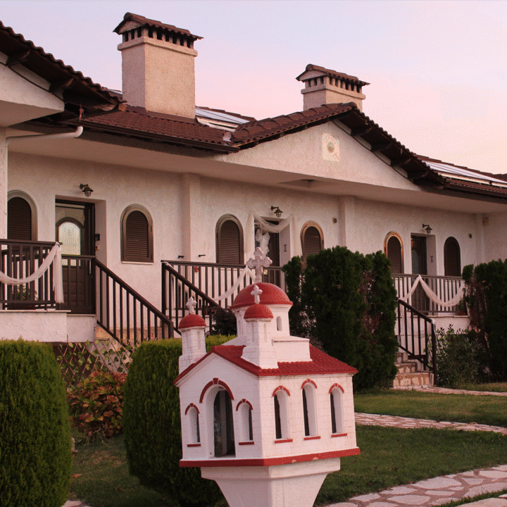 naiades village outside dark